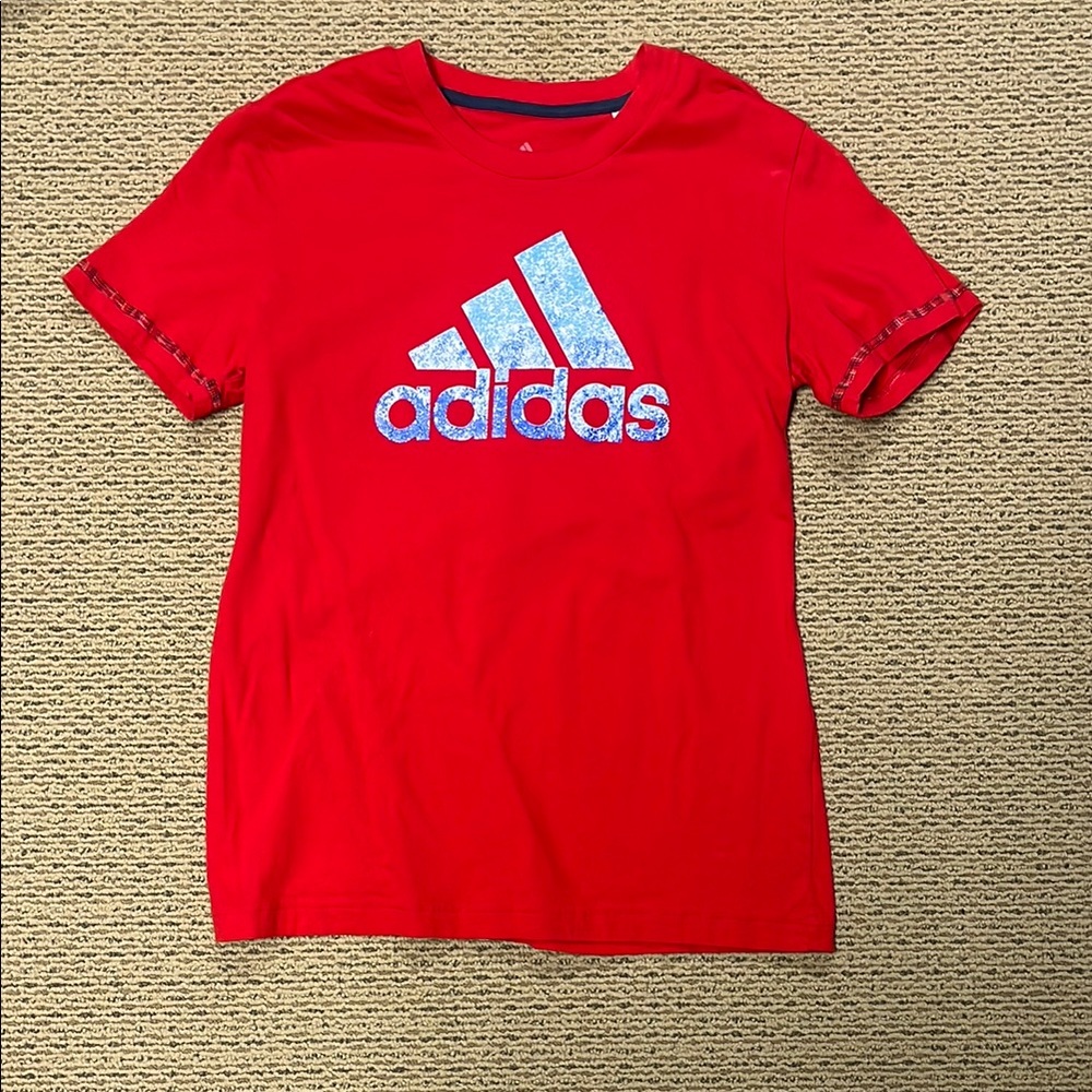 Adidas Red Graphic T-Shirt